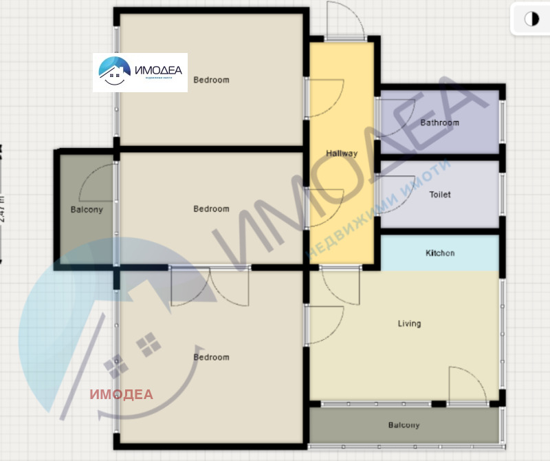 Till salu  2 sovrum Veliko Tarnovo , Centar , 113 kvm | 88778708 - bild [13]