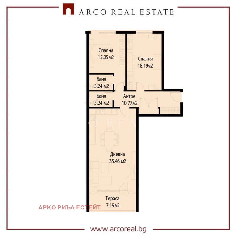 Продава 3-СТАЕН, гр. София, Кръстова вада, снимка 2 - Апартаменти - 53596147