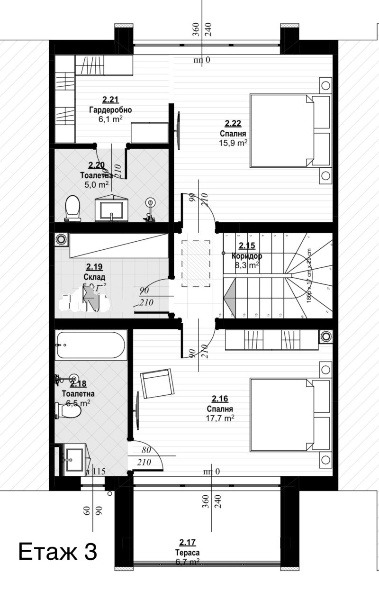 Продава КЪЩА, гр. Пловдив, Коматево, снимка 1 - Къщи - 49298048