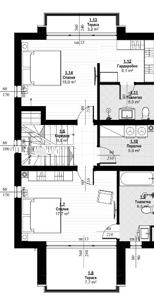 Продава КЪЩА, гр. Пловдив, Коматево, снимка 2 - Къщи - 49298048