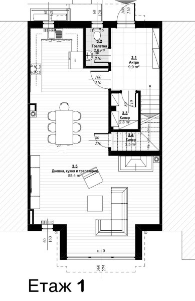 Продава КЪЩА, гр. Пловдив, Коматево, снимка 3 - Къщи - 49298048