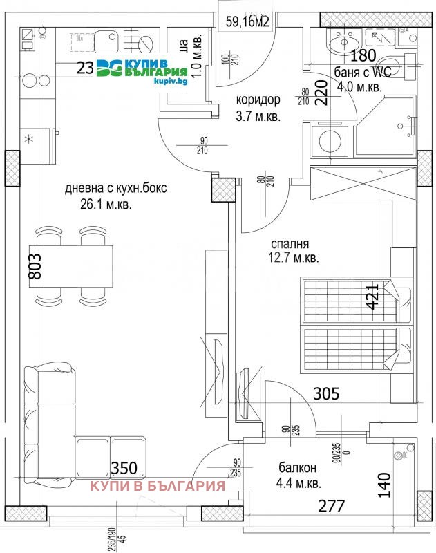Продава 4-СТАЕН, гр. Варна, Кайсиева градина, снимка 3 - Апартаменти - 52199694