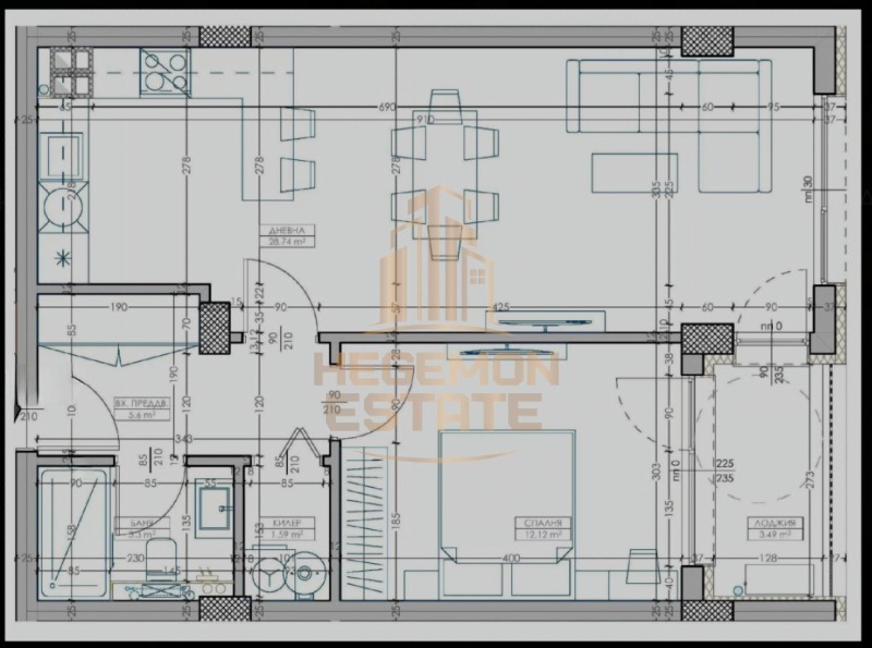 Продава 2-СТАЕН, град Варна, Кайсиева градина • 114000 € / 222964.62 лв. • 10201595 1