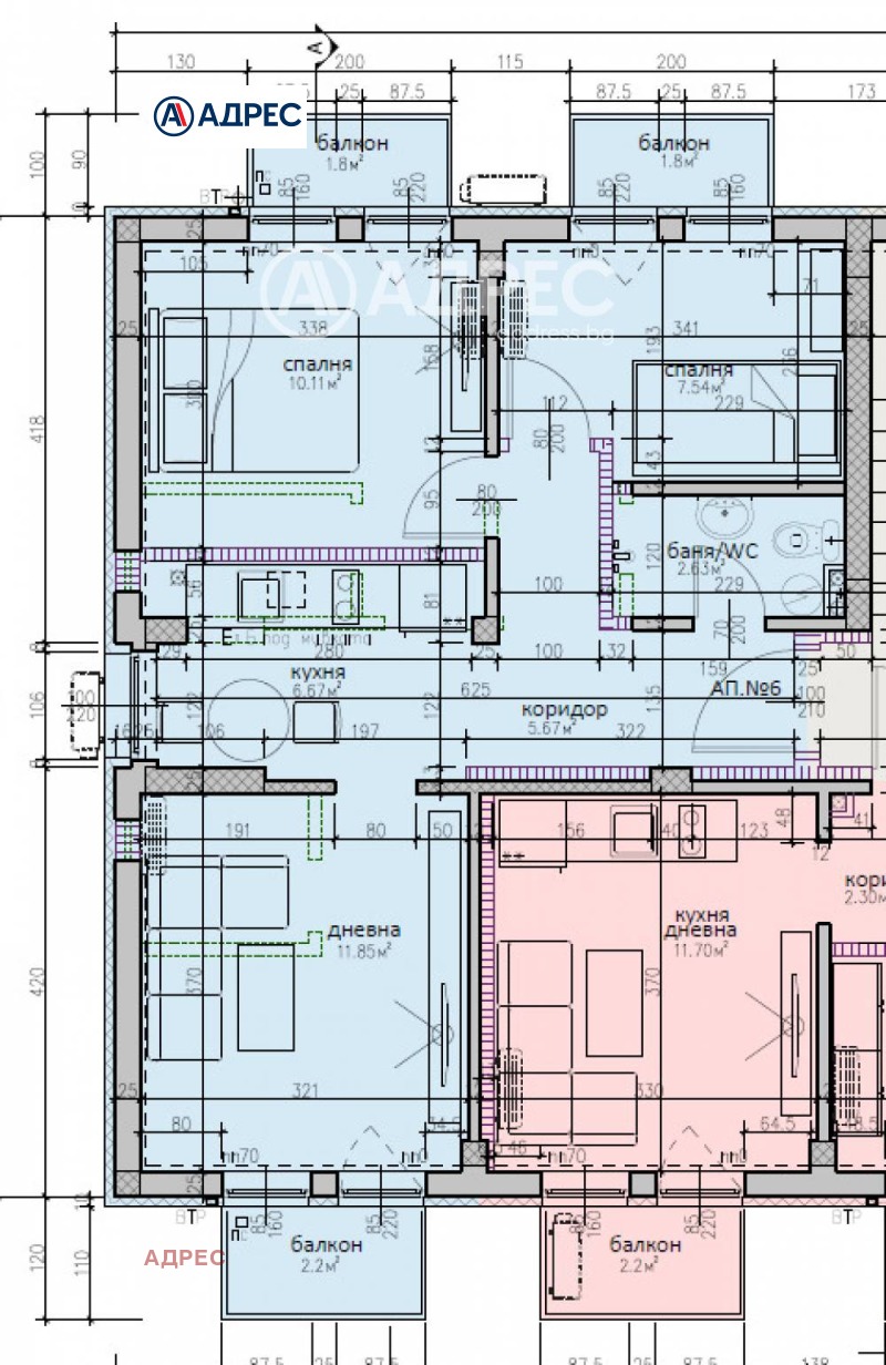 Na sprzedaż  2 sypialnie Warna , m-t Manastirski rid , 67 mkw | 79178695 - obraz [7]