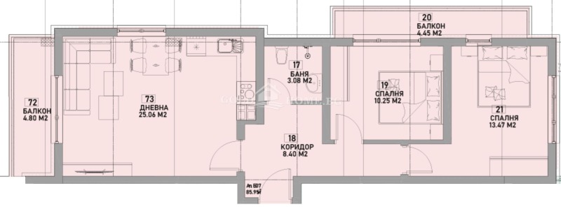 Продава 3-СТАЕН, гр. Пловдив, Южен, снимка 2 - Апартаменти - 52641953
