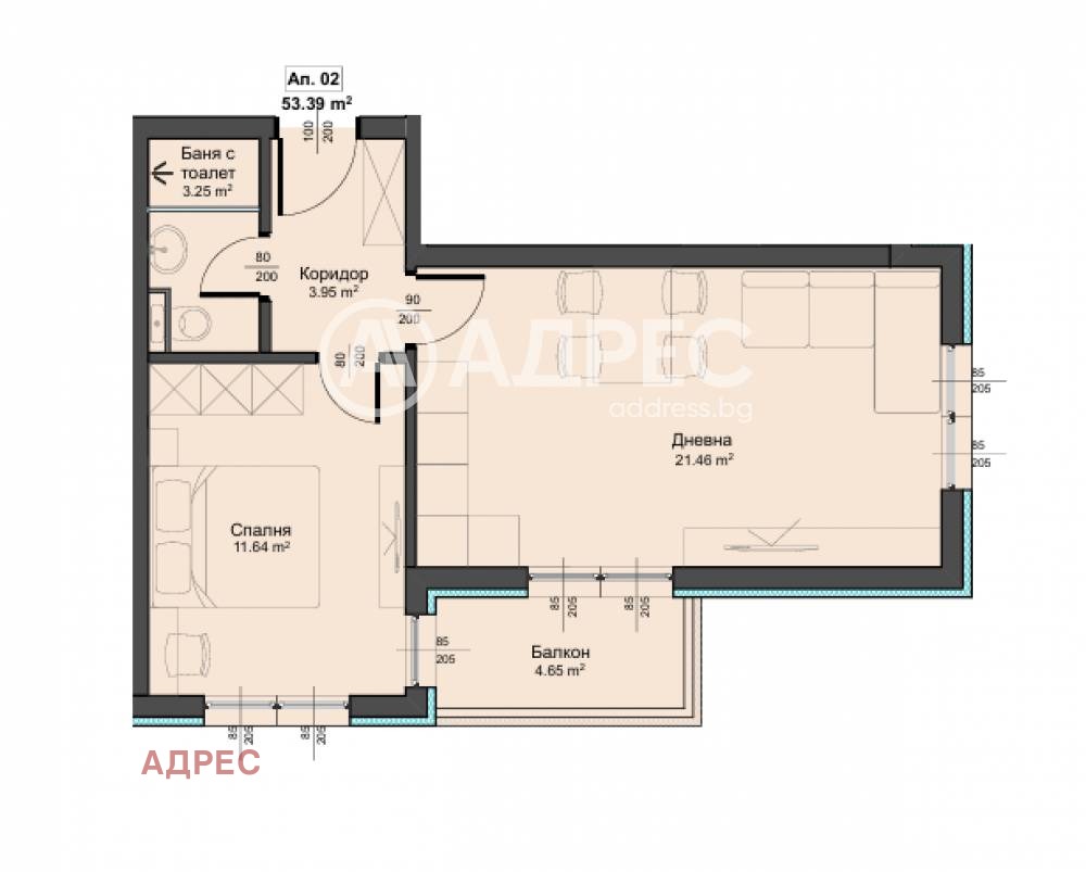 Продава 2-СТАЕН, гр. Варна, Аспарухово, снимка 2 - Апартаменти - 54330148