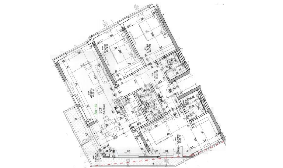 Продава 4-СТАЕН, гр. София, Полигона, снимка 17 - Апартаменти - 54292250