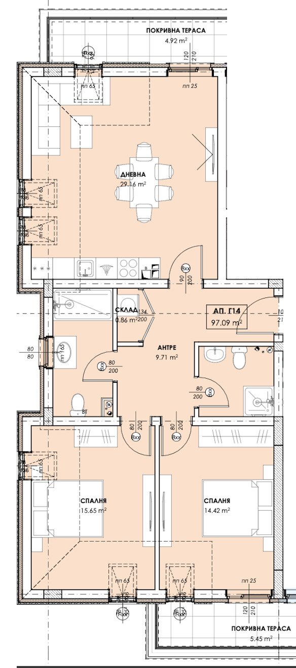 Продава 3-СТАЕН, гр. Пловдив, Остромила, снимка 2 - Апартаменти - 53107265
