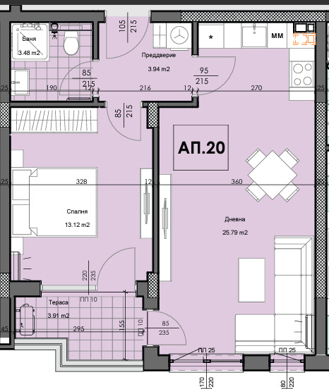 In vendita  1 camera da letto Plovdiv , Karshiiaka , 69 mq | 33934913 - Immagine [2]