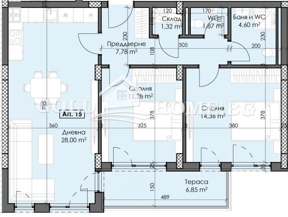 Zu verkaufen  2 Schlafzimmer Plowdiw , Trakija , 109 qm | 66430437 - Bild [2]