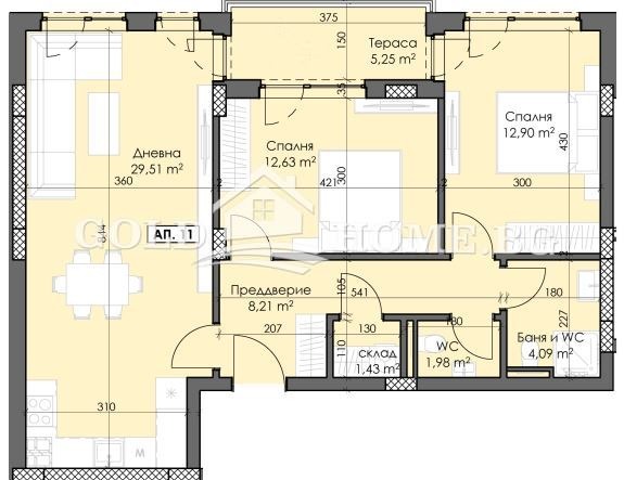 Zu verkaufen  2 Schlafzimmer Plowdiw , Trakija , 109 qm | 66430437 - Bild [6]