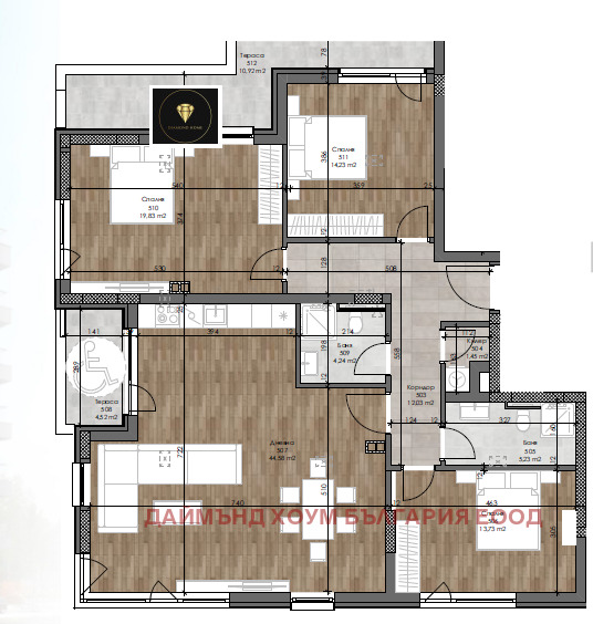 Te koop  3 slaapkamers Plovdiv , Christo Smirnenski , 176 m² | 55138199 - afbeelding [2]