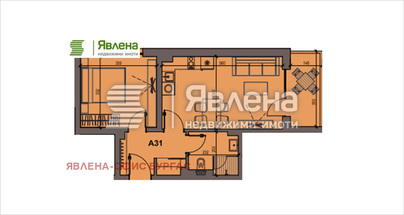 Продава 2-СТАЕН, гр. Бургас, Сарафово, снимка 14 - Aпартаменти - 47624626