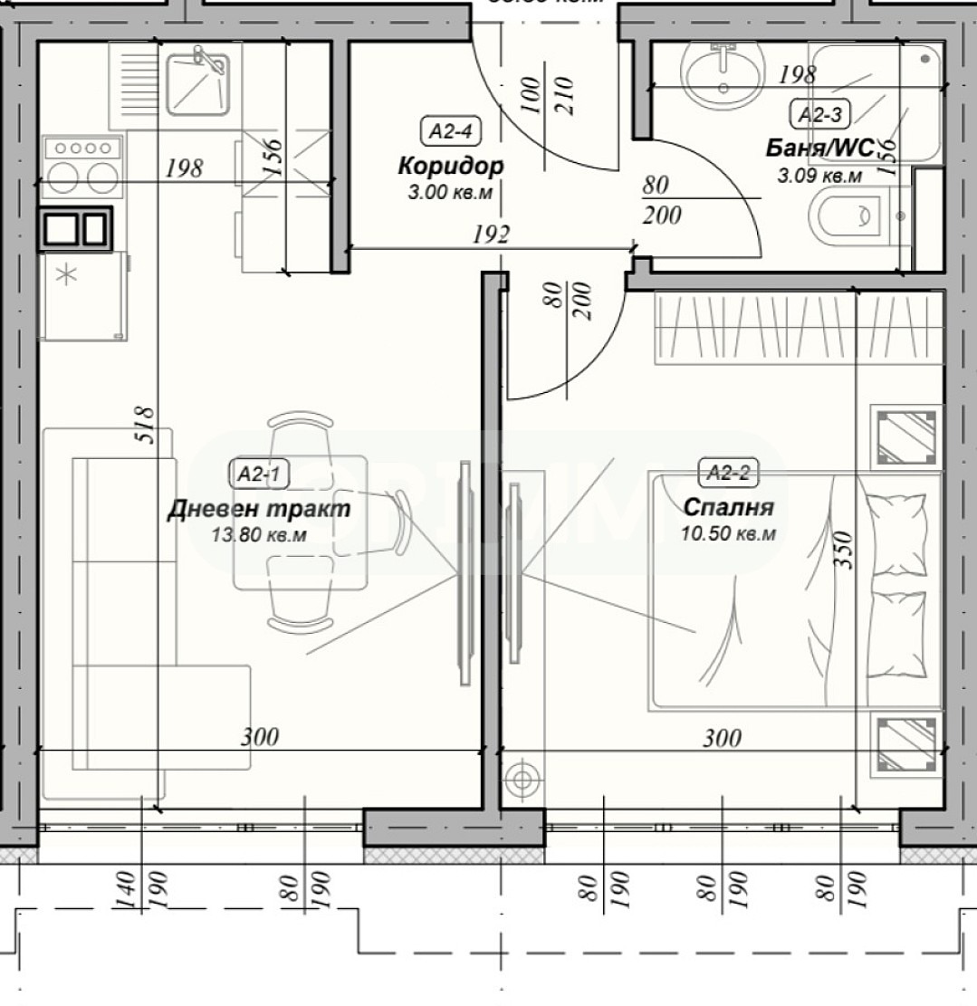 Продава 2-СТАЕН, гр. Варна, Погреби, снимка 5 - Апартаменти - 53633244
