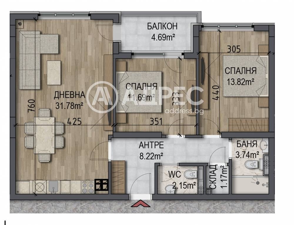 Продава 3-СТАЕН, гр. София, Овча купел, снимка 4 - Апартаменти - 55324522