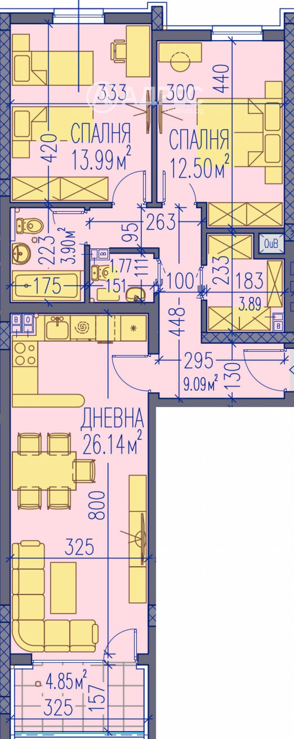 Продава 3-СТАЕН, гр. Пловдив, Тракия, снимка 4 - Апартаменти - 55610694