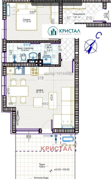 Продава  2-стаен град Пловдив , Христо Смирненски , 84 кв.м | 96521640 - изображение [4]