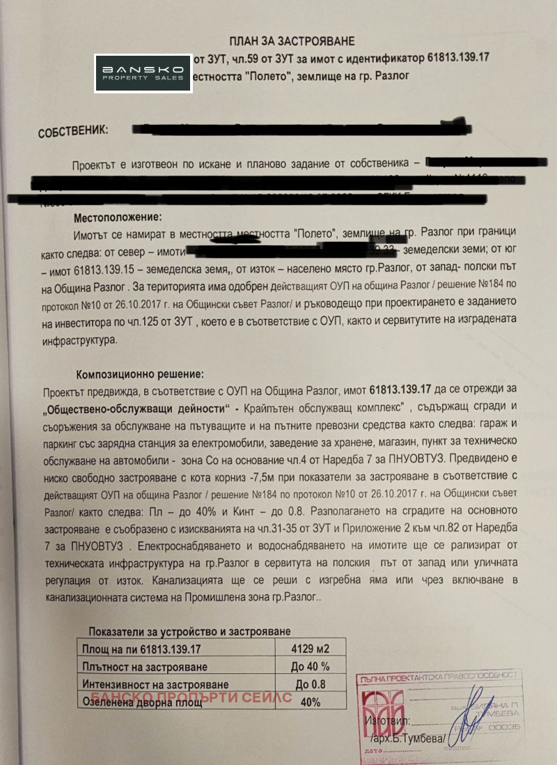 Продава ПАРЦЕЛ, гр. Разлог, област Благоевград, снимка 10 - Парцели - 53013305
