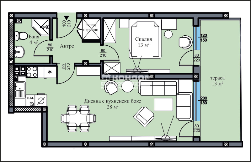 For Sale  1 bedroom Plovdiv , Vastanicheski , 81 sq.m | 17177135 - image [2]