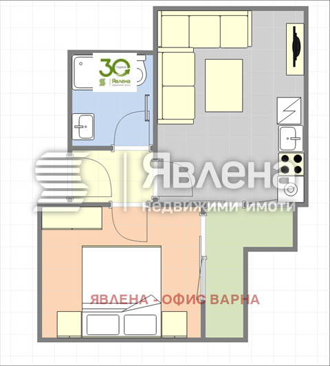 Продава 2-СТАЕН, гр. Варна, Погреби, снимка 3 - Апартаменти - 54635932
