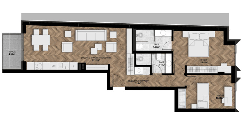 Продава  3-стаен град София , Център , 100 кв.м | 70537980 - изображение [12]