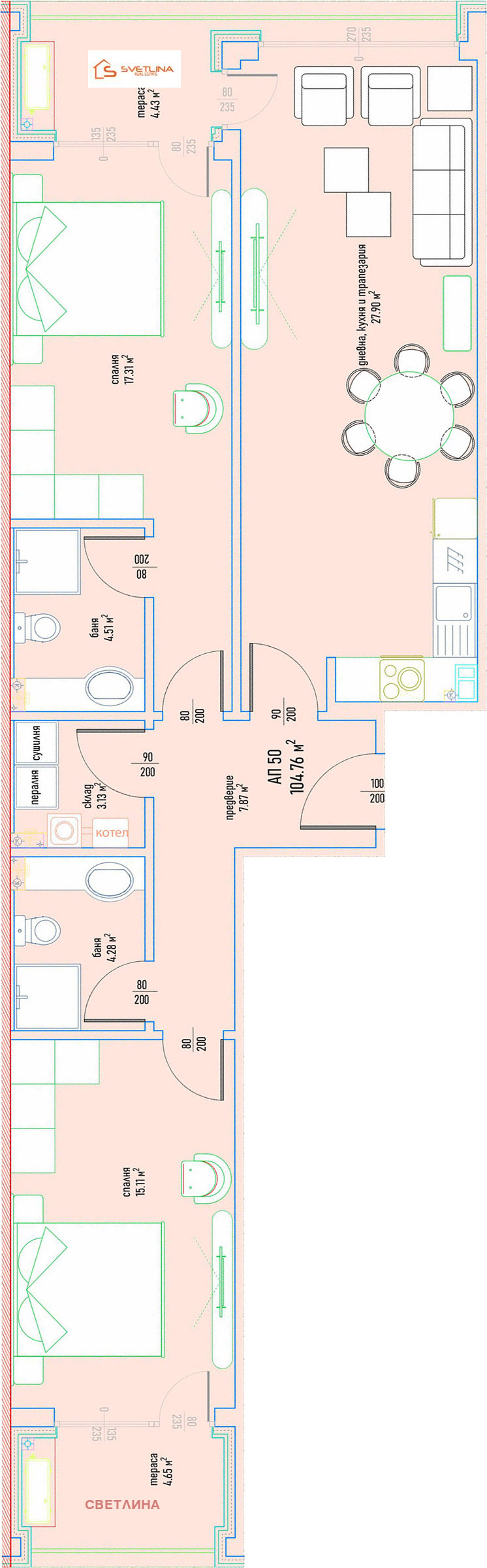 Продава  3-стаен град София , Малинова долина , 127 кв.м | 88463732 - изображение [4]