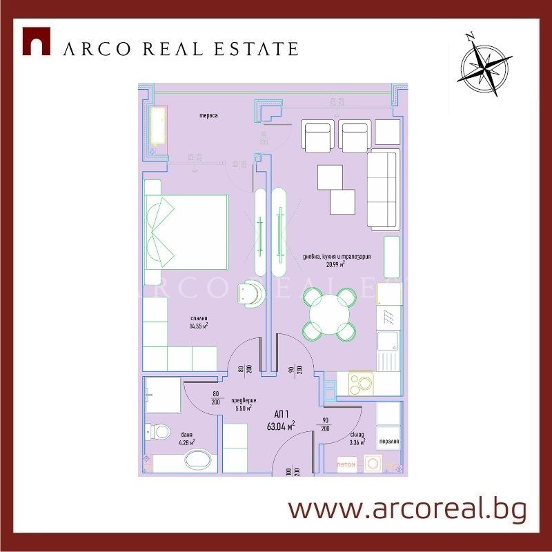 Продава 2-СТАЕН, гр. София, Малинова долина, снимка 2 - Апартаменти - 52747873