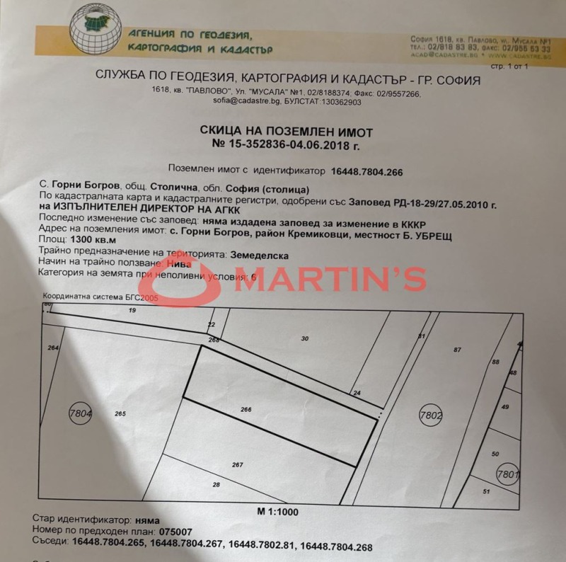 Na prodej  Spiknutí Sofia , Gorni Bogrov , 1300 m2 | 16869753 - obraz [3]