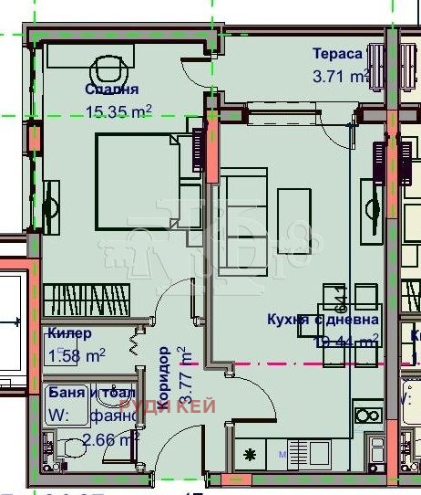 In vendita  1 camera da letto Varna , Vazragdane 1 , 66 mq | 51342965 - Immagine [3]