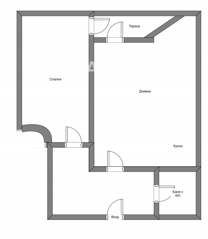 Продаја  1 спаваћа соба Софија , Центар , 55 м2 | 83206398 - слика [4]