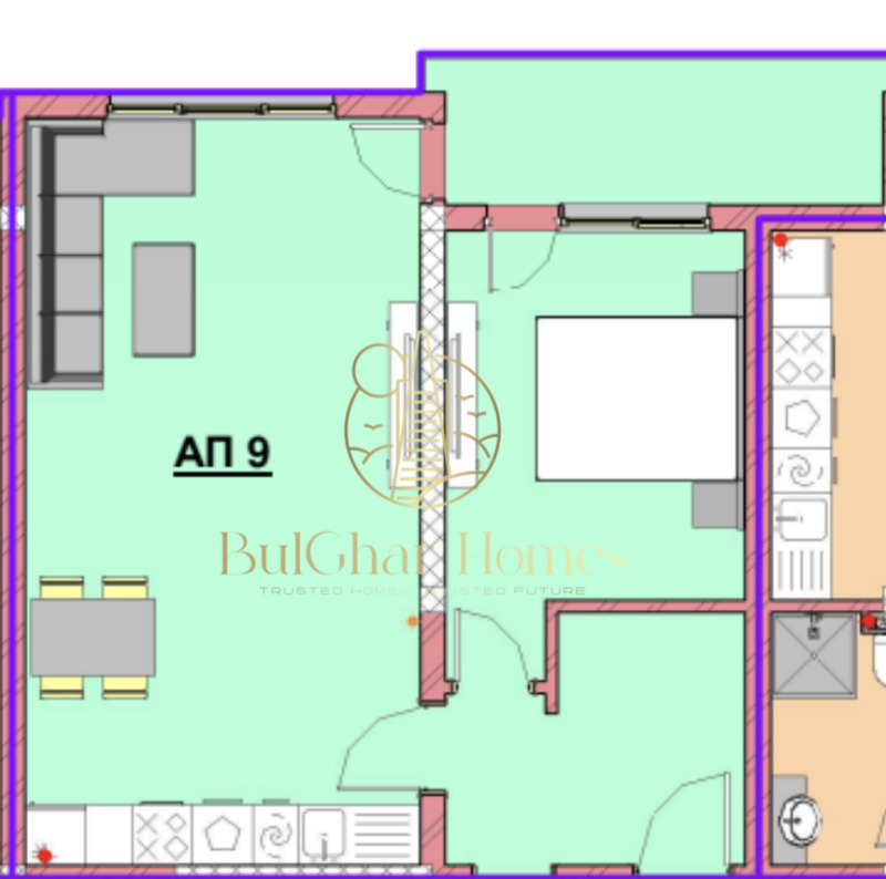 Продава 2-СТАЕН, гр. Балчик, област Добрич, снимка 4 - Апартаменти - 53188401