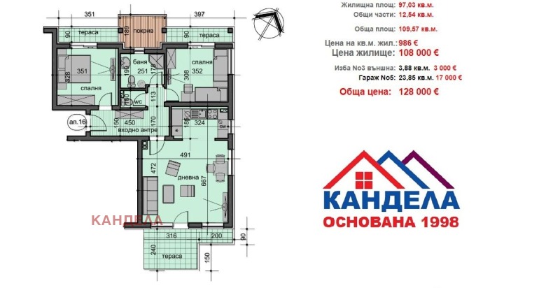 Продава 3-СТАЕН, гр. Пловдив, Остромила, снимка 2 - Aпартаменти - 47409642