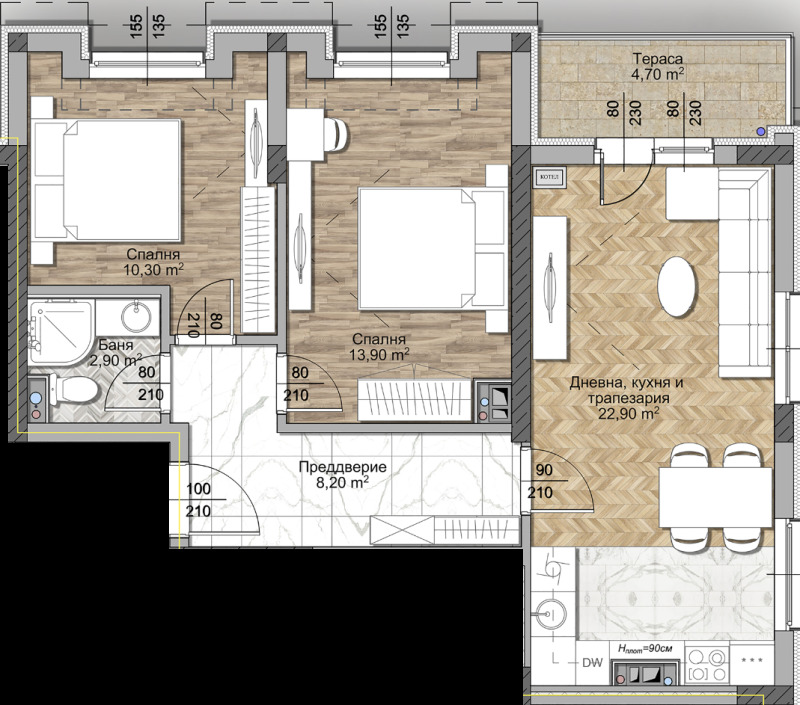 Продава 3-СТАЕН, гр. София, Овча купел 1