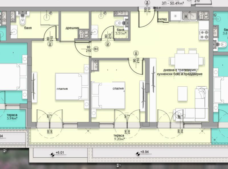 Продава 3-СТАЕН в град София, Малинова долина - 114 кв.м / 263 070 € » 514 520.20 лв., ПРЕСТИЖ ХОУМС ЕООД