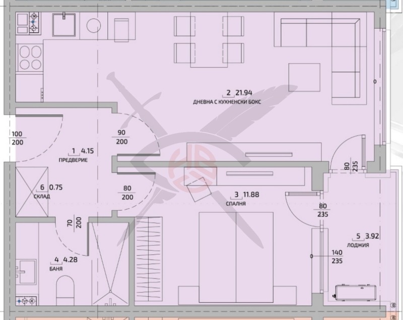 Продава 2-СТАЕН, гр. София, Малинова долина, снимка 1 - Aпартаменти - 48602232