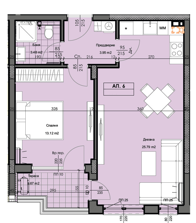 Продава 2-СТАЕН, гр. Пловдив, Гагарин, снимка 3 - Aпартаменти - 49220547