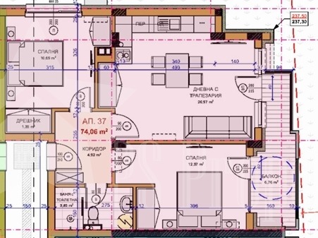Продава 3-СТАЕН, гр. Стара Загора, Железник - център, снимка 3 - Апартаменти - 54540353