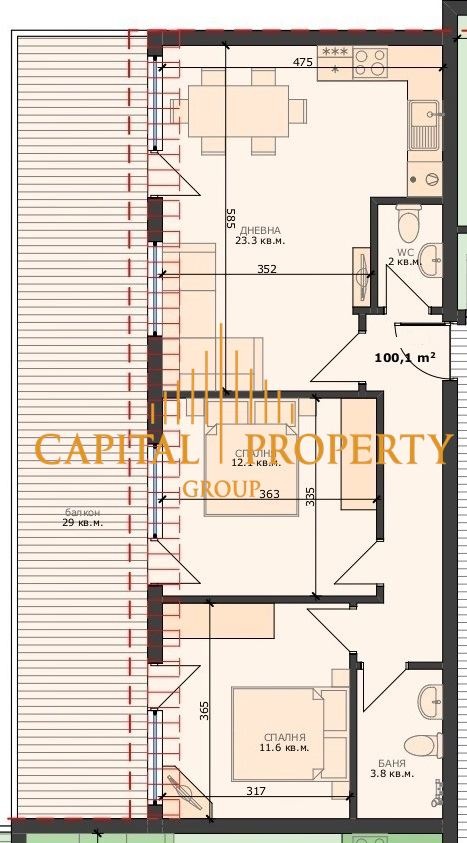Продава 3-СТАЕН, гр. Варна, Погреби