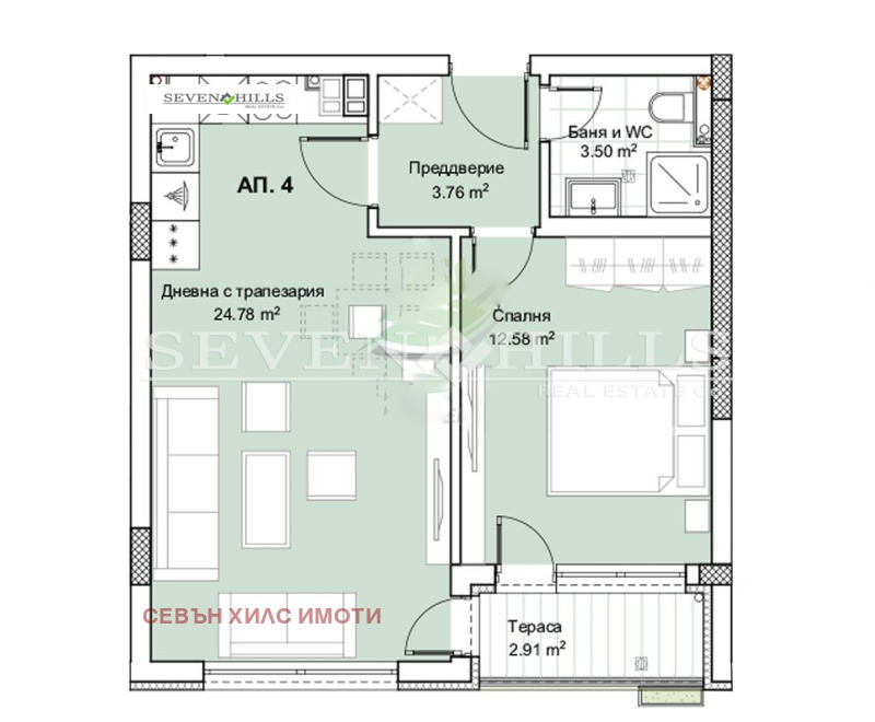 For Sale  1 bedroom Plovdiv , Hristo Smirnenski , 69 sq.m | 32742838 - image [2]