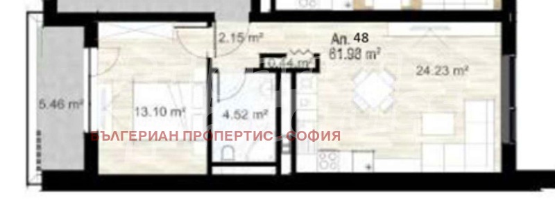 In vendita  1 camera da letto Sofia , Zona B-5 , 73 mq | 22115267 - Immagine [8]