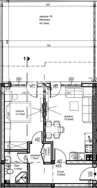 Продава 2-СТАЕН, гр. Пловдив, Беломорски, снимка 14 - Апартаменти - 54780602
