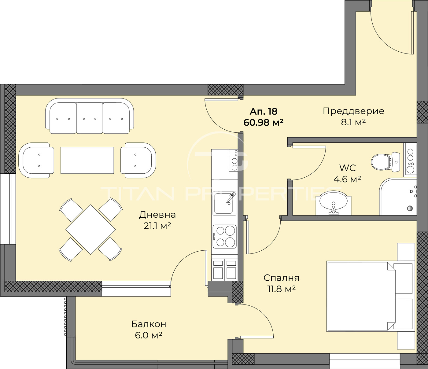 Продава 2-СТАЕН, гр. Пловдив, Беломорски, снимка 8 - Апартаменти - 54120087