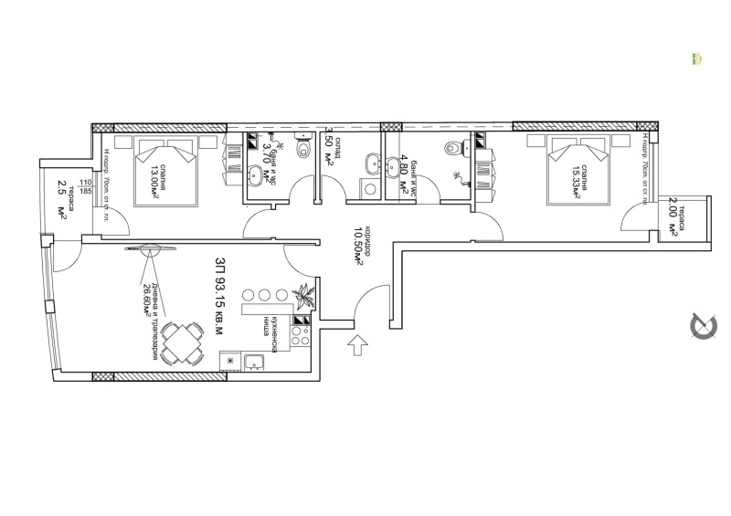Продава  3-стаен град Пловдив , Съдийски , 115 кв.м | 93045349 - изображение [6]