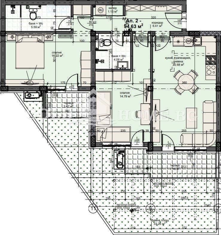 Продава 3-СТАЕН, гр. Пловдив, Кършияка, снимка 1 - Апартаменти - 55740027
