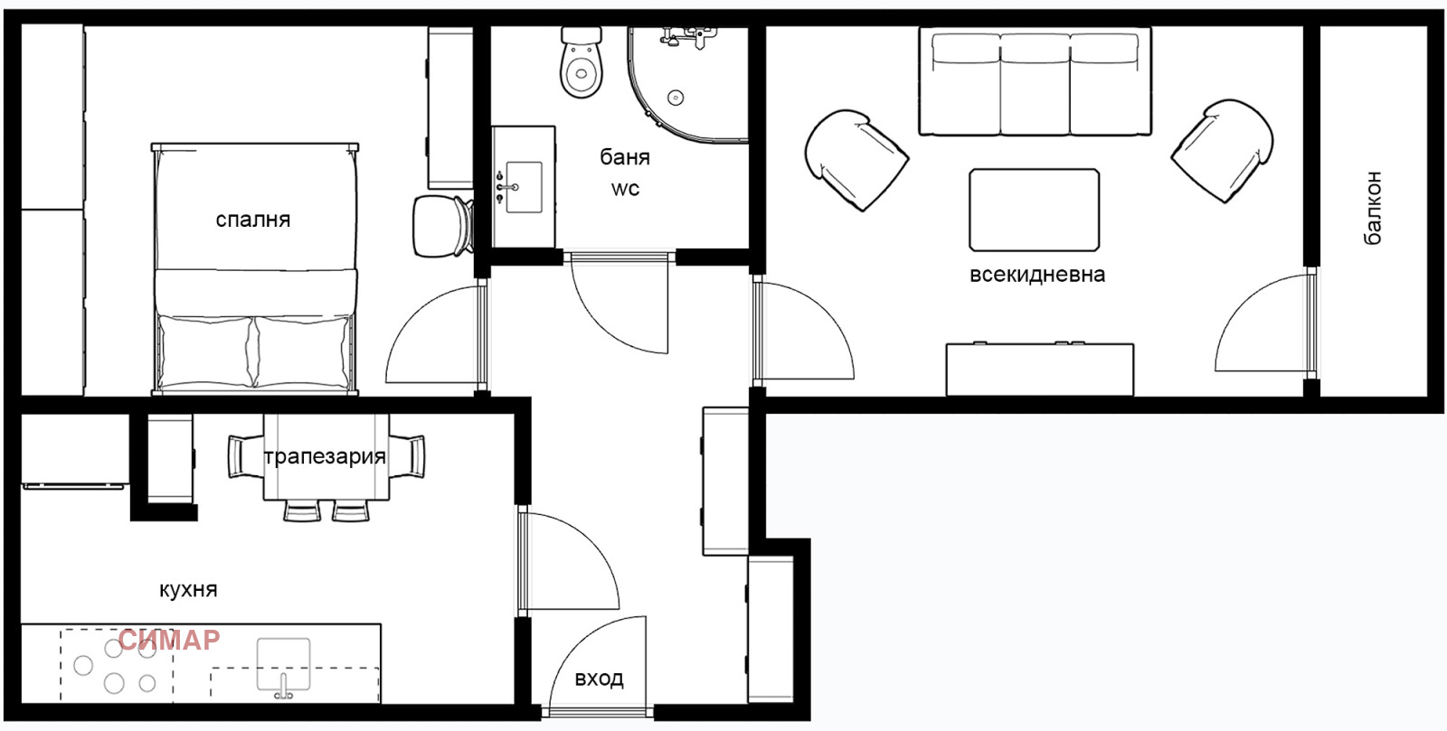Продава 2-СТАЕН, гр. София, Люлин 3, снимка 11 - Апартаменти - 56220627
