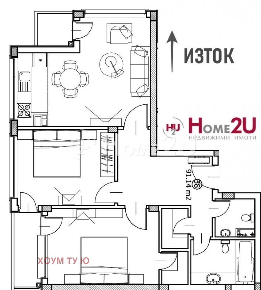 Продава 3-СТАЕН, гр. София, Кръстова вада, снимка 12 - Апартаменти - 56578541