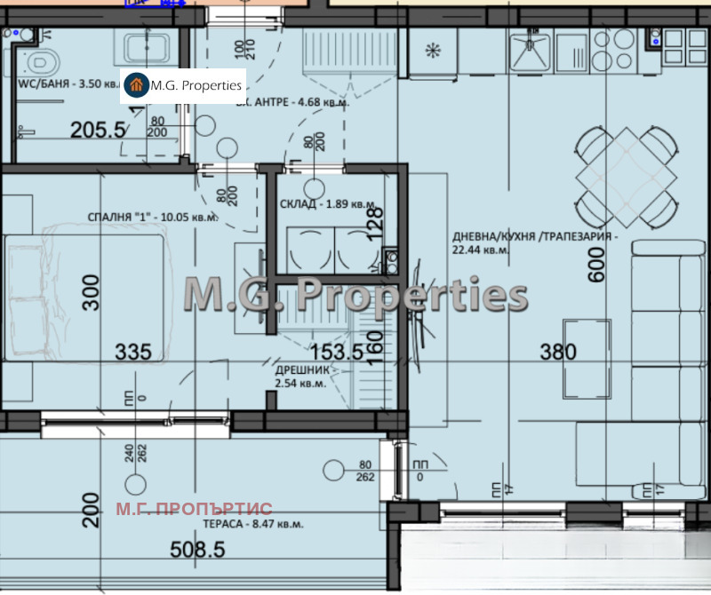 Продается  1 спальня Варна , м-т Ален мак , 73 кв.м | 43175388 - изображение [5]