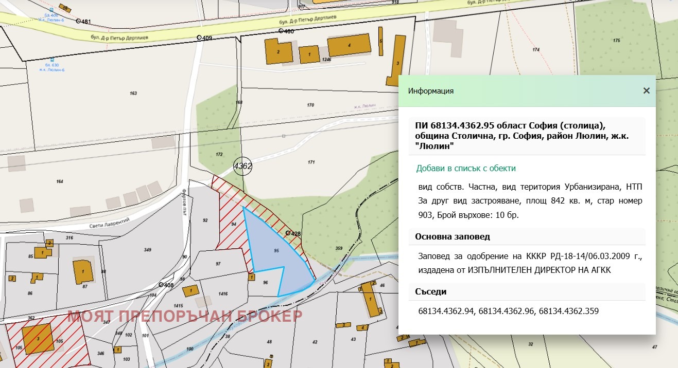 Продава ПАРЦЕЛ, гр. София, Люлин 6, снимка 11 - Парцели - 54275702