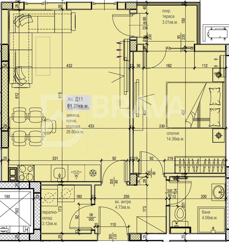 Продава 2-СТАЕН, гр. Пловдив, Южен, снимка 10 - Апартаменти - 50835130