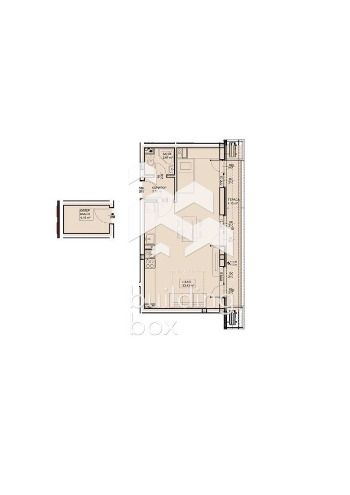 Satılık  1 yatak odası Varna , Izgrev , 71 metrekare | 66260003 - görüntü [4]